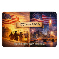 4th of July America 1776 - 2026 USA 250th Flexible