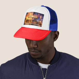 4th of July America 1776 to 2026 USA 250th Party Trucker Hat