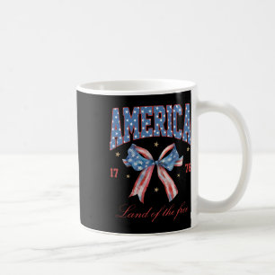 4th Of July America Coquette Bow Independence Day Coffee Mug