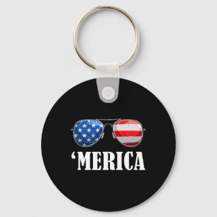 4th Of July America Independence Day merica Patrio Keychain