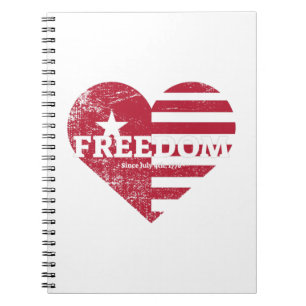 4th of July America Notebook