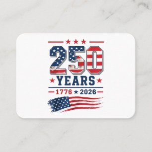 4th of July America US Flag Patriotic 250th Annive Business Card