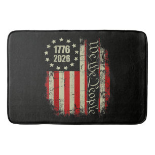 4th of July America US Flag Patriotic Bath Mat