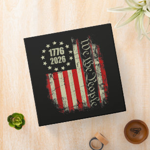 4th of July America US Flag Patriotic  Binder