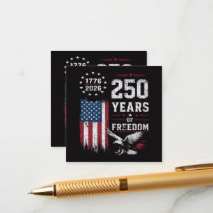 4th of July America US Flag Patriotic Enclosure Card