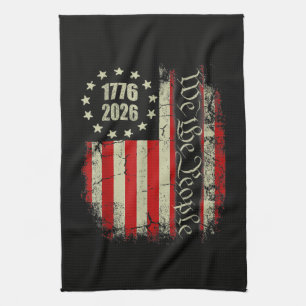 4th of July America US Flag Patriotic Kitchen Towel