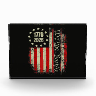 4th of July America US Flag Patriotic Photo Block