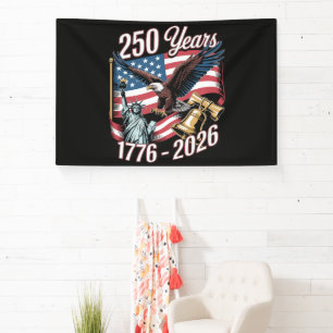 4th of July America US Patriotic Eagle Banner