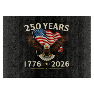 4th of July America US Patriotic Eagle Cutting Board