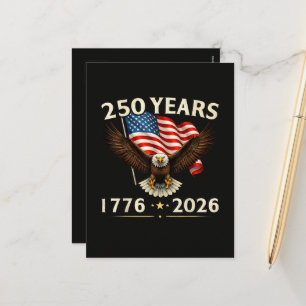 4th of July America US Patriotic Eagle Holiday Postcard