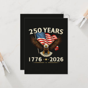 4th of July America US Patriotic Eagle Invitation