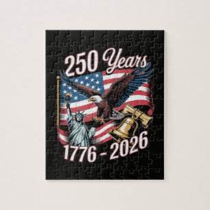 4th of July America US Patriotic Eagle Jigsaw Puzzle