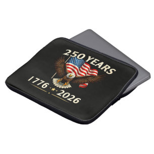 4th of July America US Patriotic Eagle Laptop Sleeve