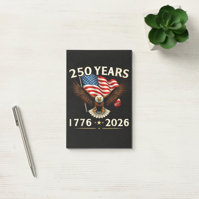 4th of July America US Patriotic Eagle  Post-it Notes (Office)