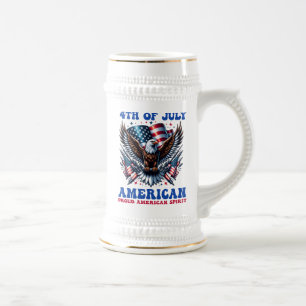 4th Of July American Eagle Sublimation-61001 Beer Stein