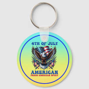 4th of July American Eagle Sublimation-61001 Keychain