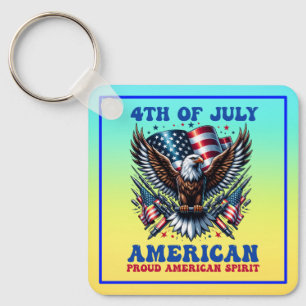 4th Of July American Eagle Sublimation-61001 Keychain