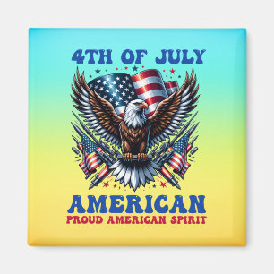 4th Of July American Eagle Sublimation-61001 Magnet