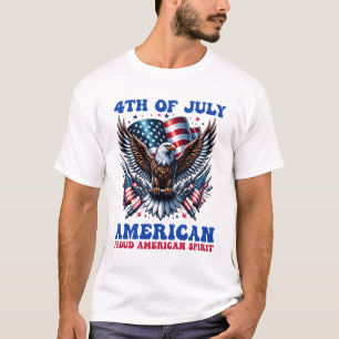 4th Of July American Eagle Sublimation-61001 T-Shirt