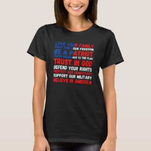 4th of July American Flag Patriotic 1776 T-Shirt