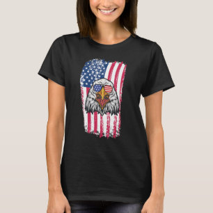 4th Of July American Flag Patriotic Usa Eagle Desi T-Shirt