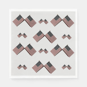 4th of July American Flag Pattern Napkin