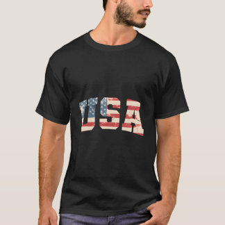 4Th Of July American Flag Usa Patriotic American U T-Shirt