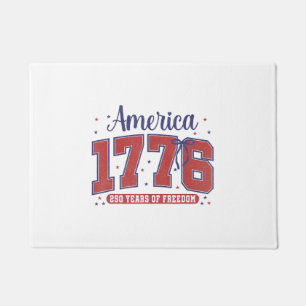 4th of July American Flag Vintage 250 Years 1776 2 Doormat