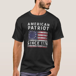 4Th Of July American Patriot Since 1776 Old Americ T-Shirt