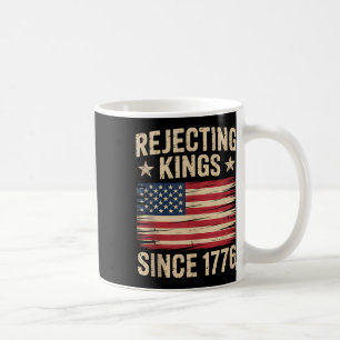 4th Of July American Vintage Flag Rejecting Kings Coffee Mug