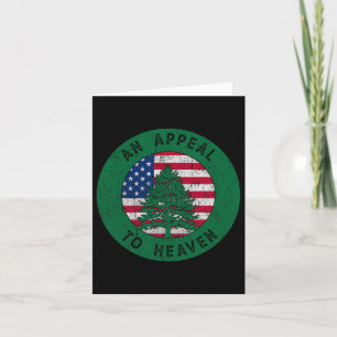 4th Of July An Appeal To Heaven Flag Pine Tree Fla Card