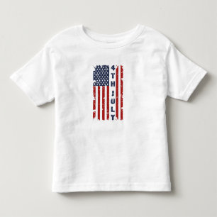 4TH of July and Torn US Flag Toddler T-shirt