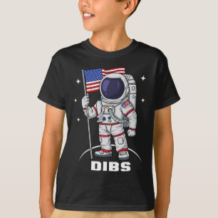 4th Of July Astronaut USA American Flag Fun Patrio T-Shirt