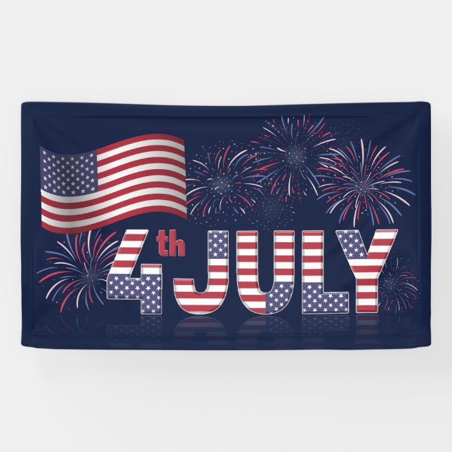 4th of July Banner (Horizontal)