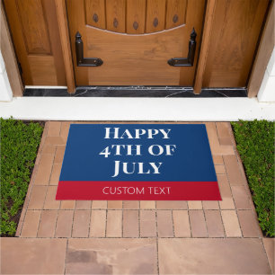 4th of July Banner Doormat