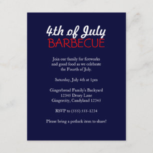 4th of July Barbecue Invitation
