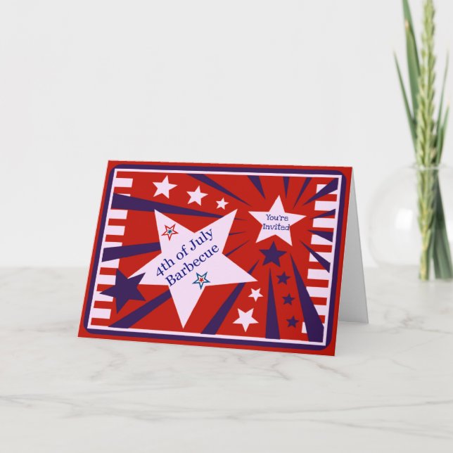 4th of July Barbecue/Party Invitation (Front)