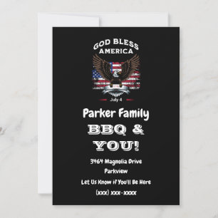 4th of July Barbeque Party Invitation