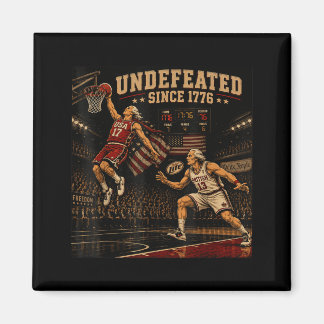 4th Of July Basball Undefeated Since 1776 250 Magnet