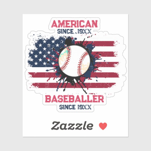 4th of July Baseball USA Independence Day Gift (Sheet)