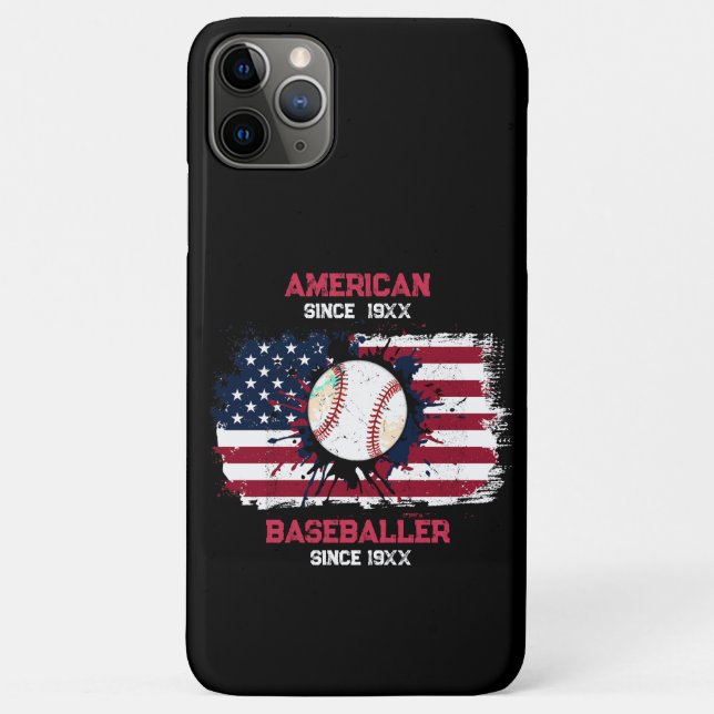 4th of July Baseball USA Independence Day Gift Case-Mate iPhone Case (Back)