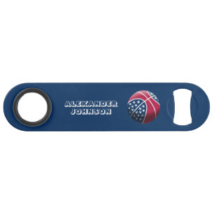 4th of July Basketball Bar Key