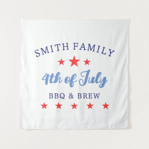 4th of July BBQ and Brew Family Reunion Tapestry
