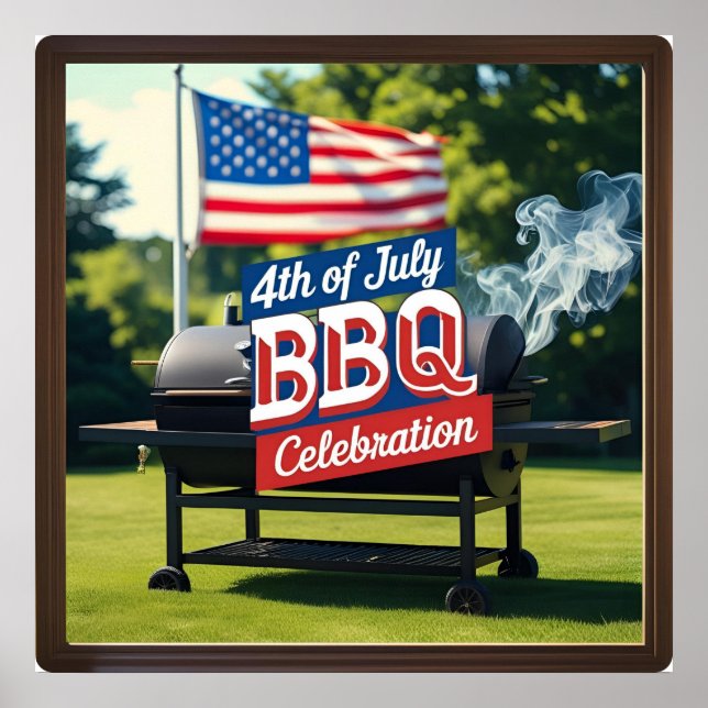 4th of July BBQ Celebration  Poster (Front)
