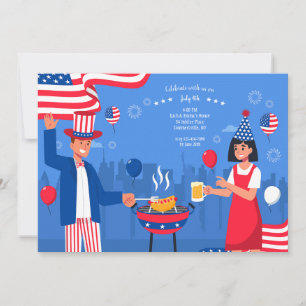 4th of July BBQ Invitation