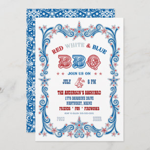 4th of July BBQ Invitation