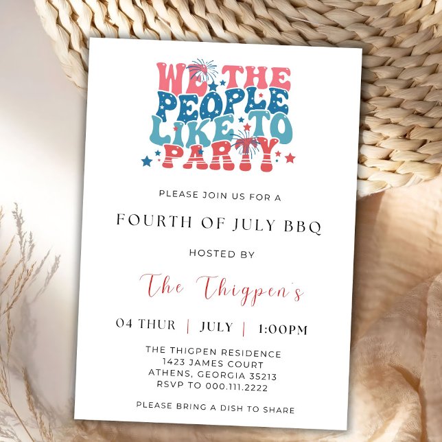 4th Of July BBQ Invitation, 4th of July Invitation (Creator Uploaded)