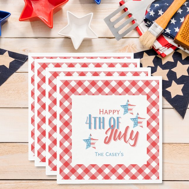 4th of July BBQ Paper Napkin (Creator Uploaded)