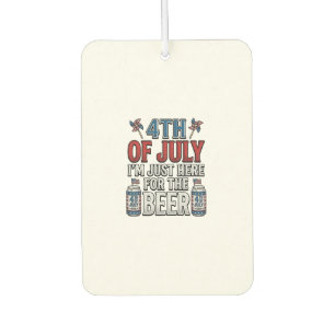 4th of July Beer Vintage Patriotic Shirt Design_1 Air Freshener