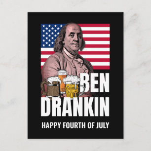 4th of July BEN DRANKIN Holiday Postcard
